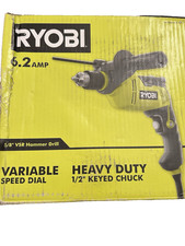 Ryobi D620H 6.2 Amp 1/2" Variable Speed Hammer Drill - Powerful & Durable (OB)