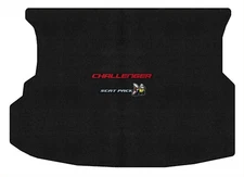 Lloyd Velourtex Trunk Mat for '12-16 Challenger w/Red on Black Challenger w/Scat