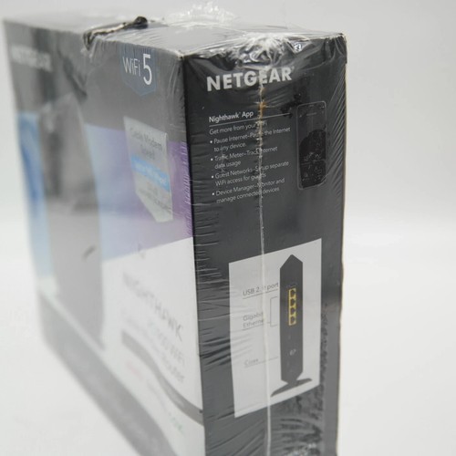 Nowy zapieczętowany Netgear Nighthawk AC1900 Kabel Wifi Modem Router C7000 960mbps - Zdjęcie 4 z 7