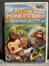 Super Monkey Ball: Banana Blitz (Nintendo Wii, 2006) Complete, Manual