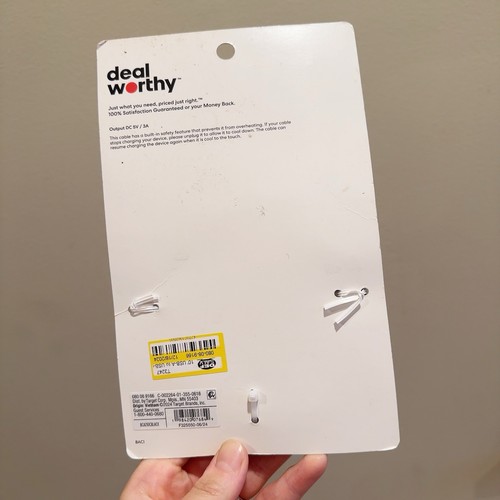 Deal Worthy Fast 10’Charging Cable USB-A to USB-C Brand New - Zdjęcie 3 z 3
