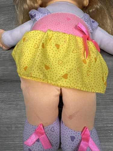 Katie Kiss n Giggle CAP TOYS INC 1993 VINTAGE PLUSH TOY DOLL Blue Eyes - Picture 5 of 18