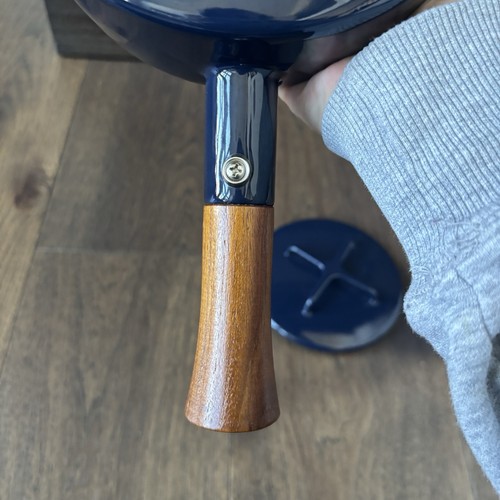 Vintage MCM Dansk Kobenstyle Emaillegeschirr - blau - Topf mit Deckel - Bild 9 von 13