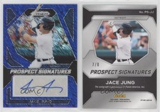 2024 Panini Prizm Prospect Signatures FOTL Blue Shimmer /8 Jace Jung #PS-JJ Auto