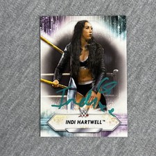 2021 Topps WWE #176 Indi Hartwell (RC) Signed IP Auto