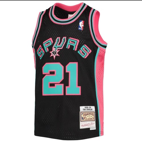 San Antonio Spurs Tim Duncan 98 HWC Mitchell & Ness Reload Swingman Jersey. New - Picture 2 of 4