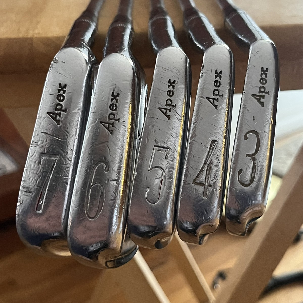 Vintage 1973 Ben Hogan Apex Irons 3-7 + Equalizer Wedge Vintage 1973 Ben Hogan Apex Irons 3-7 + Equalizer Wedge