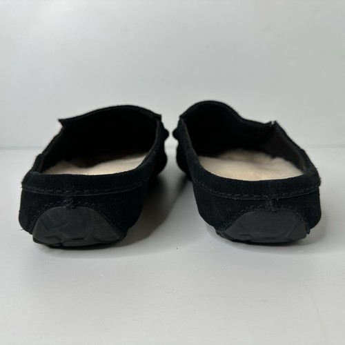 UGG Alamar Wildleder Slipper Schuhe Herren Gr.8 schwarz Lammfell gefüttert Slipper 1006791 - Bild 6 von 15