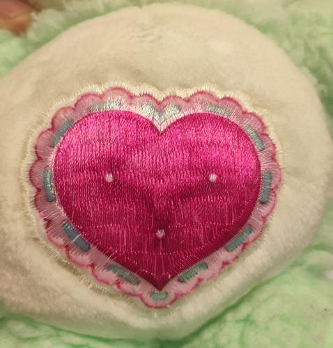 VTG Care Bear Cousins Plush Gentle Heart Lamb Kenner Toys 1984 - 13” Flaw - Picture 9 of 9