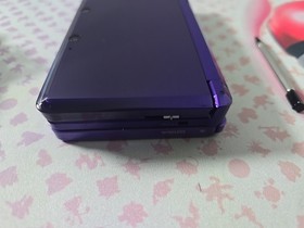 Nintendo 3DS Midnight Purple with OEM Charger & Stylus - Tested & Works