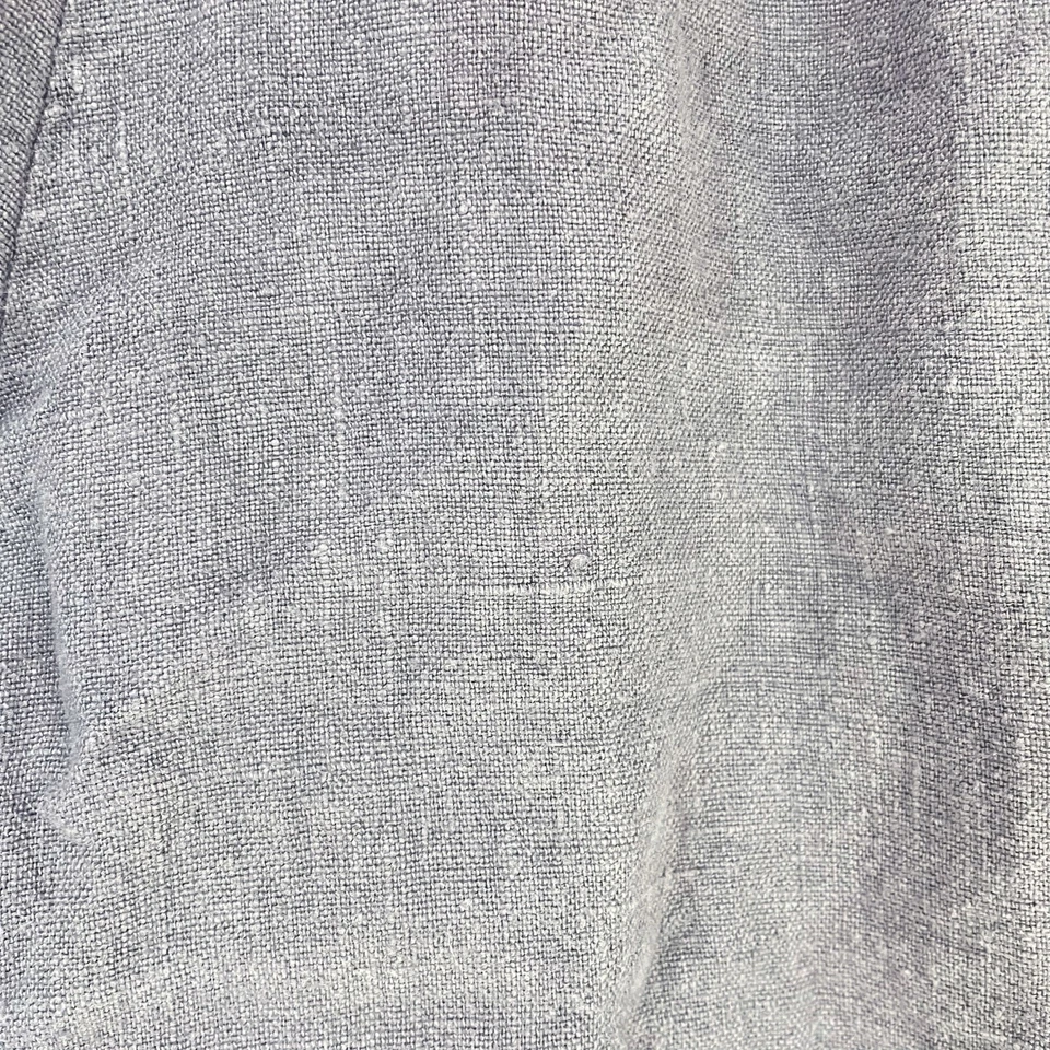 Pantalones al tobillo BRYN WALKER gris lino pierna ancha cintura elástica talla S Foto 2 de 4