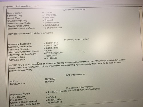 Dell OptiPlex 7440 AIO 23" Core i7-6700 3.4GHz 16GB RAM 256GB SSD NO OS Good - Bild 3 von 9
