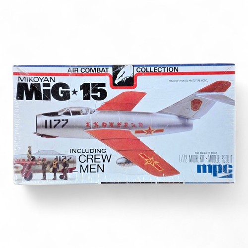 1978 MPC Mikoyan MiG-15, AIR COMBAT COLLECTION 1:72 Kit 2-2102 ☆New Sealed Model - Picture 1 of 12