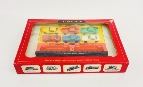 Tyco HO Frisco Trailer Train Autoloader w/ 6 Cars T349A 450 New - Picture 4 of 6