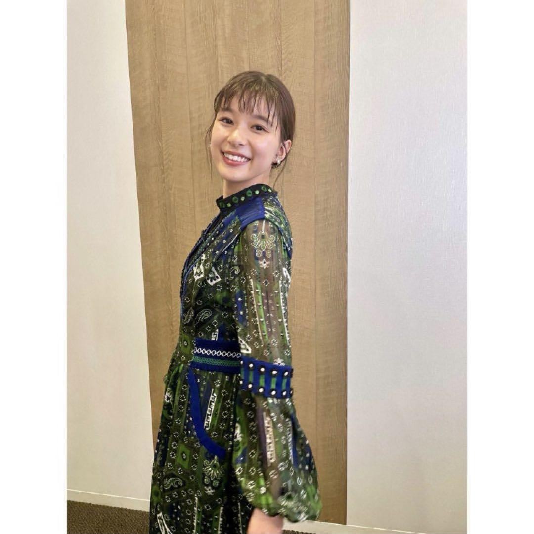 ワンピース mame Stained Glass Printed Dress Mame Kurogouchi Stained Glass Printed Dress, Women's Size US