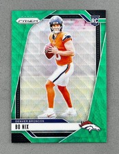 2024 Bo Nix Panini Prizm Football #309 Green Wave RC Denver Broncos