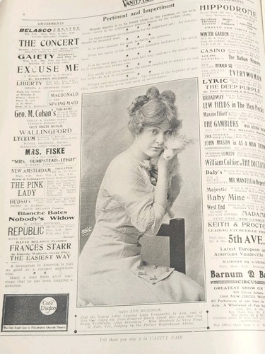 The Standard & Vanity Fair Weekly Theatre Illustrated NY Magazine April 22 1911 - Bild 3 von 11