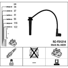 IGNITION CABLE KIT NGK 44226 FOR FORD