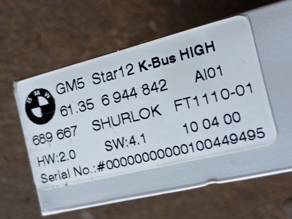 BMW 3 Serie E46 Centralina GM5 6944842 Modulo Base Bodycontrol Berlina Comfort - Immagine 2 di 2