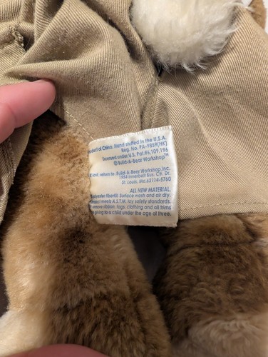 Build A Bear Bunny Rabbit Plush Stuffed 16" NC State Wolfpack Shirt & Khakis - Picture 10 of 12