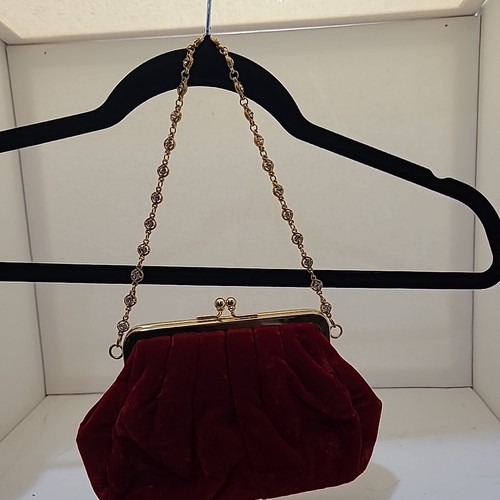 NWOT Preston & York Red  Clutch With  Rhinestones Strap  - Picture 2 of 9