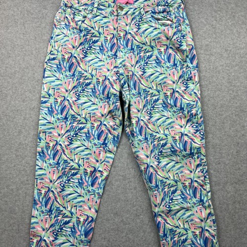 Simply Southern Hose Damen Medium Tropical Leaf Print Quassensaum Boho - Bild 6 von 17