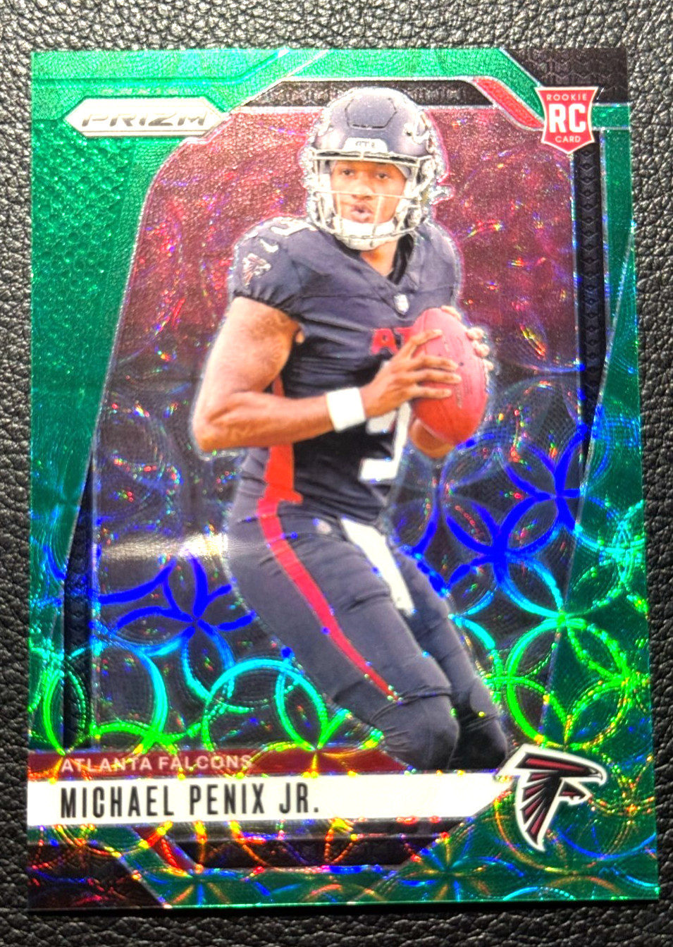 2024 Panini Prizm - Rookies Michael Penix Jr. Rc #378 Green Scope Prizm 22/75