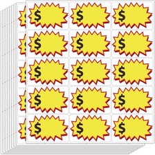 "300 Pcs Garage Sale Stickers, (2""x3"") Removable Adhesive Yard Sale Price tag