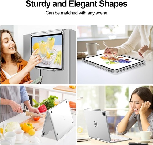 For iPad 7/8/9/10th Gen Air 4 5 Pro 11" 12.9" Touchpad Keyboard Case With Rotate - Picture 50 of 52