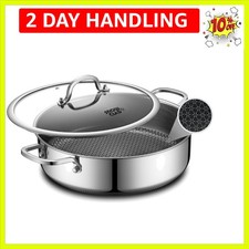 Saute Pan,Hybrid Non Stick 5 Quart Everyday Braiser pan,Chicken Fryer, PFOA F...