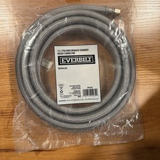 Everbilt 12' Braided Ice Maker Supply Line Water Connector Hose SEALED Ship FREE