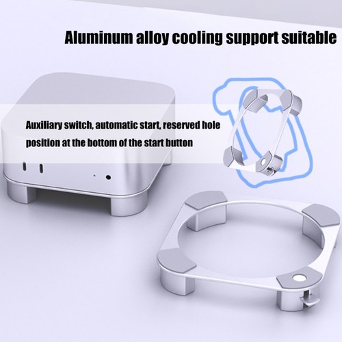 Support de bureau ventilé avec base antidérapante design surélevé pour ordinateur MiniM4 - Photo 5/8