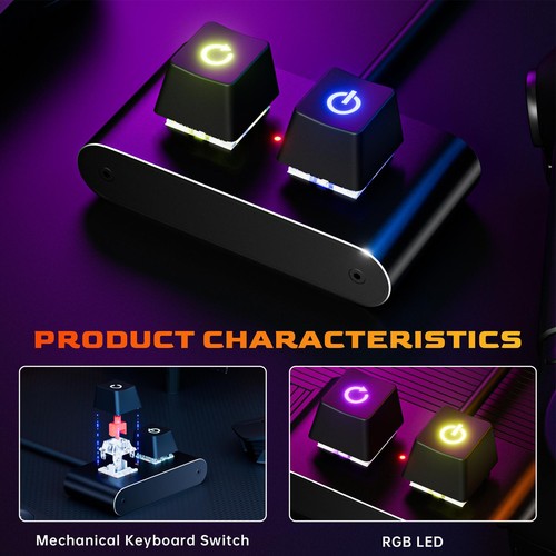 PC -pock -Taste -Desktop -schalter -Splitter ein Off Reset SW HDD LED PC externa - 第 10/12 張圖片