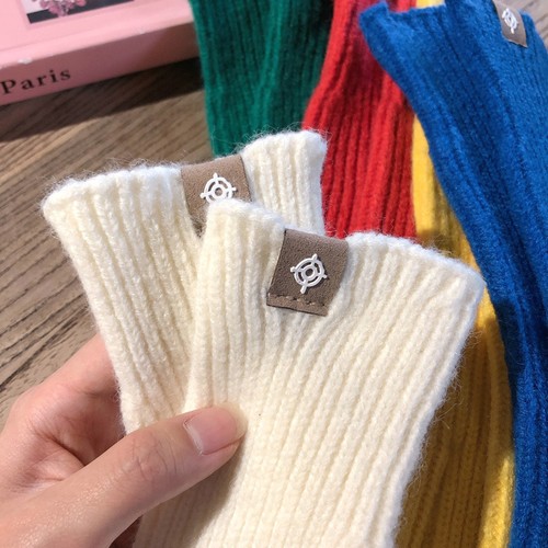 Handwärmer Touchscreen Anti-Kälte Vollfinger Fäustlinge Wolle Strickhandschuhe - Bild 16 von 33