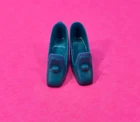 Vintage Barbie Doll Blue Pilgrim Heels / Shoes MINTY ~ 1960's