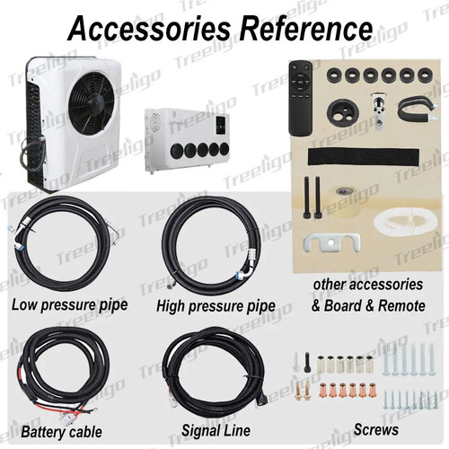 Treeligo 10500btu Car Split Air Conditioner 12V Parking Air Conditioning 24V ... - Picture 3 of 23