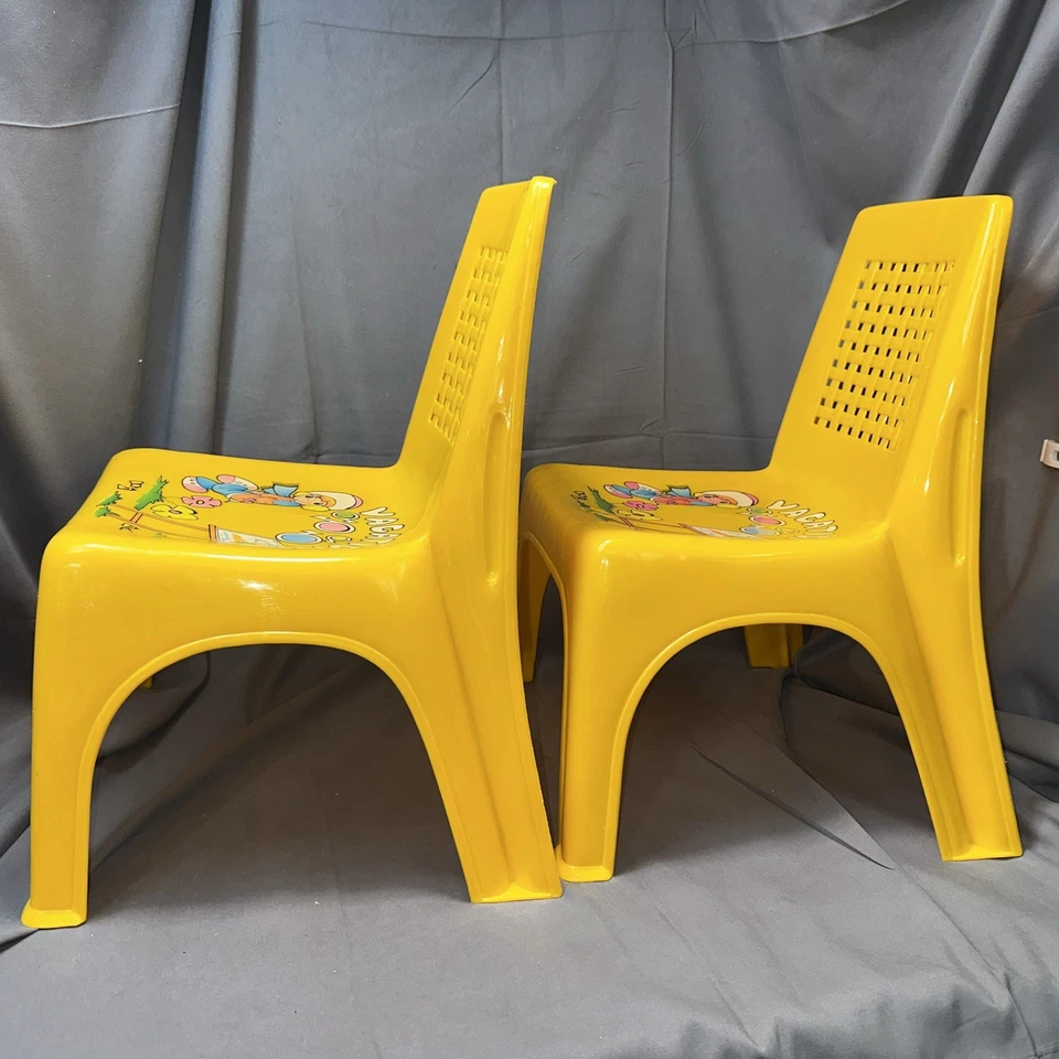 Silla infantil de plástico estilo Harlin de colección nostalgia "¿estilo momentos preciosos?" Lote de 2 Foto 4 de 4