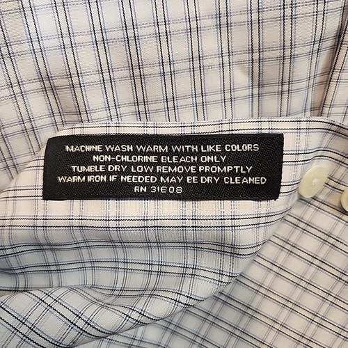Camisa de viajero Jos A Bank para hombre 15 1/2 - 35 a medida cuadros manga larga abotonada - Imagen 3 de 6