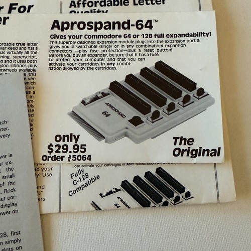 VINTAGE - APROSPAND 64 EXPANSION MODULE COMMODORE 64 OR 128 - Picture 5 of 7
