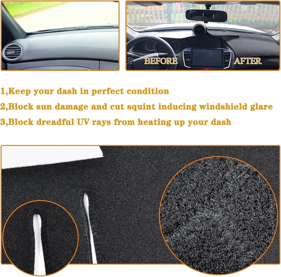 Custom Fit Dash Cover Mat for 1981-1986 Chevy C10 C20 K10 - Stylish Protection - Imagem 4 de 4