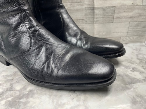 Magnanni Botas Hombres 10.5D Jalen Zapatos Cuero Negro Cremallera Lateral Cómodo Botín al Tobillo - Imagen 2 de 23