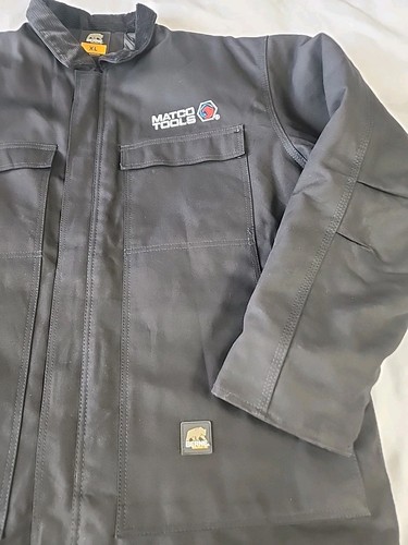 Matco Tools Jacket Mens XL Black Chore Canvas Quilted Lined Embroidered Bernie - Picture 4 of 10