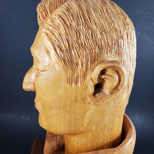 Escultura de colección de arte popular John Wayne tallada a mano firmada por T. Henke Statie - Imagen 8 de 20