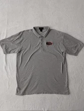 Vintage Atlanta Thrashers Polo Shirt Mens XL Gray Inaugural Season 1999 2000 NHL