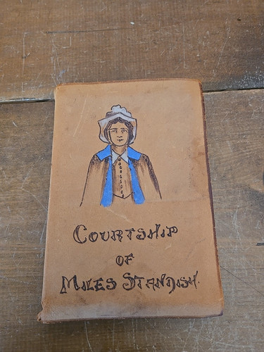 The Courtship of Miles Standish by Henry Longfellow Hurst & Company Leather - Imagen 1 de 14