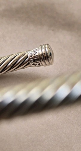 Authentic David Yurman 5 MM Cable With 14K Yellow X Gold MEDIUM - Picture 2 of 12