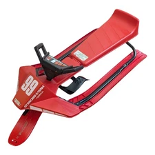 Vintage Noma GT Snow Racer Sled 3 Ski #99 Red