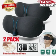 3D Sleep Mask Silk Men Women Dry Eye Mask Sleeping Padded Shade Cover Blindfold