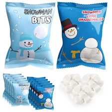 4E's Novelty 50 Packets Mini Marshmallows Individually Wrapped Packs for Hot