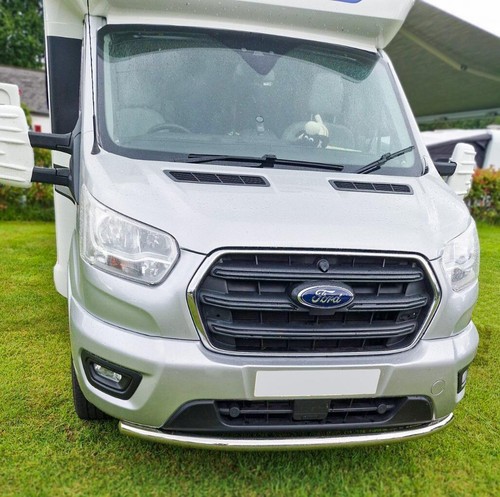 Barra de alerón para adaptarse a Ford Transit MK9 2021+ furgoneta accesorios de tubo delantero de acero inoxidable - Imagen 5 de 7